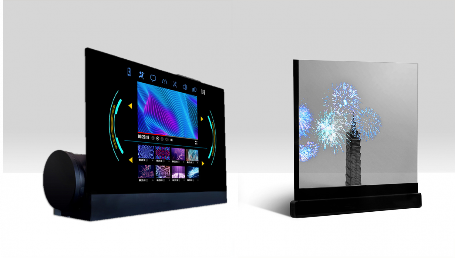 可卷式、折迭性、高透明